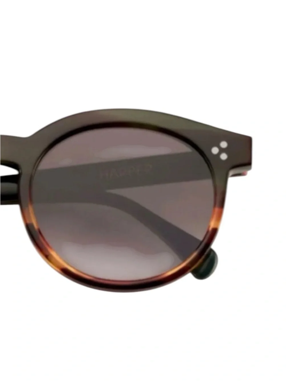 Wildfox Harper Zero Round Sunglasses Sea Turtle Tortoise NWT Italy